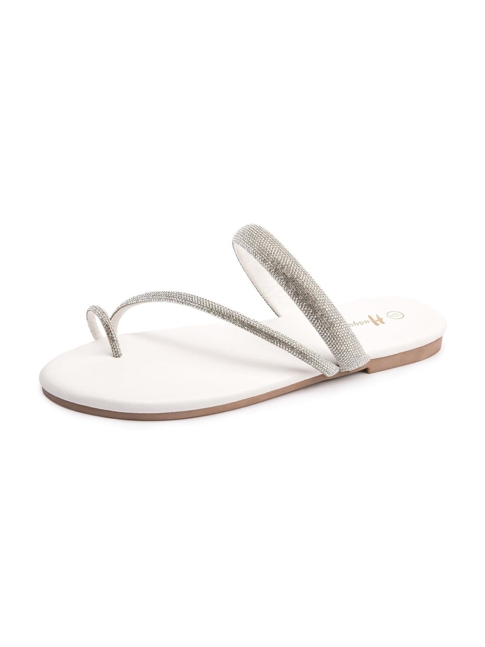 NWT! Huayuanwell Rhinestone Slide Sandals